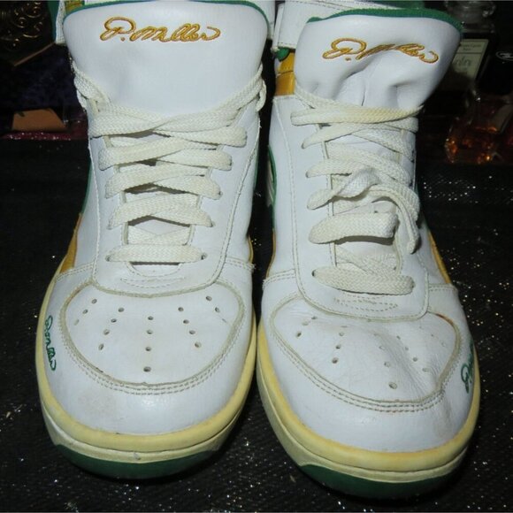 P MILLER Signature Sixth Man Limited Edition Old Skool Set Leather High Tops 8.5 - Picture 2 of 10